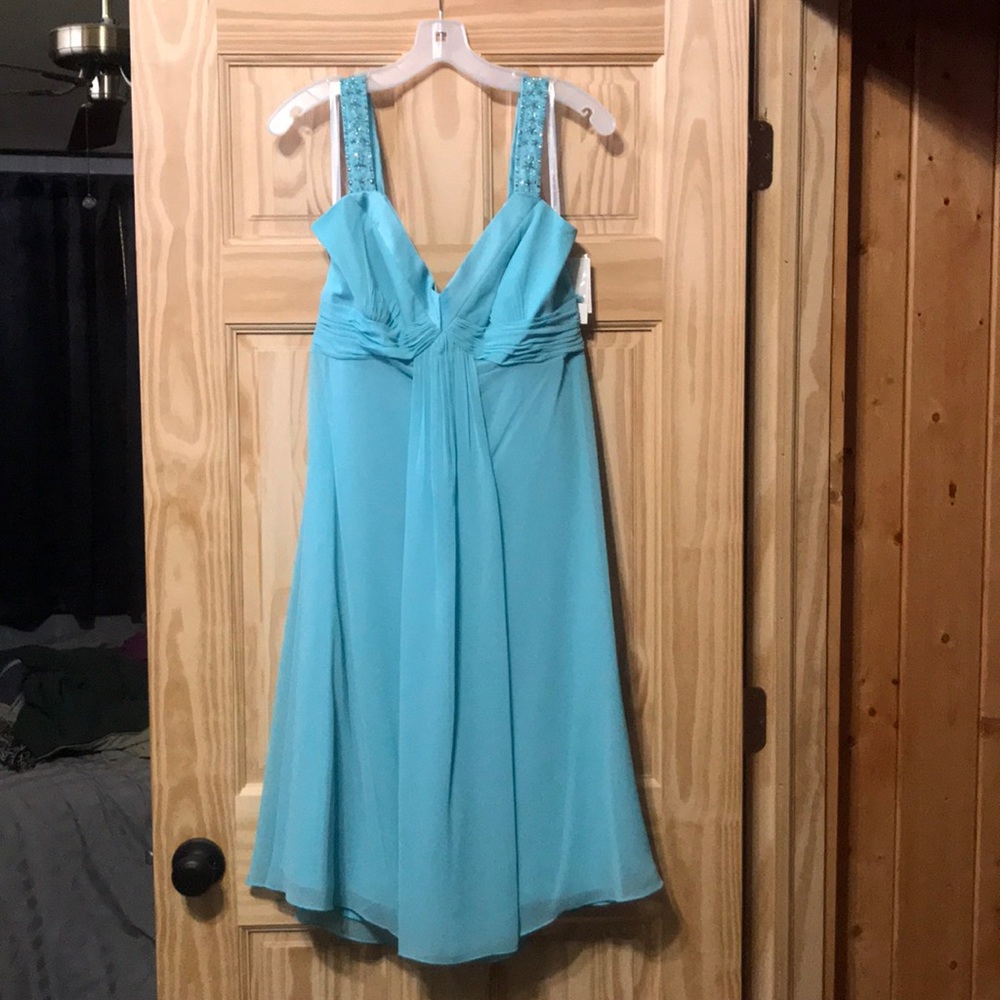 Davids Bridal chiffon dress with beading